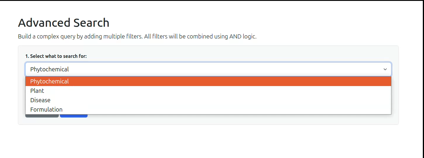 Advanced Search Page Overview