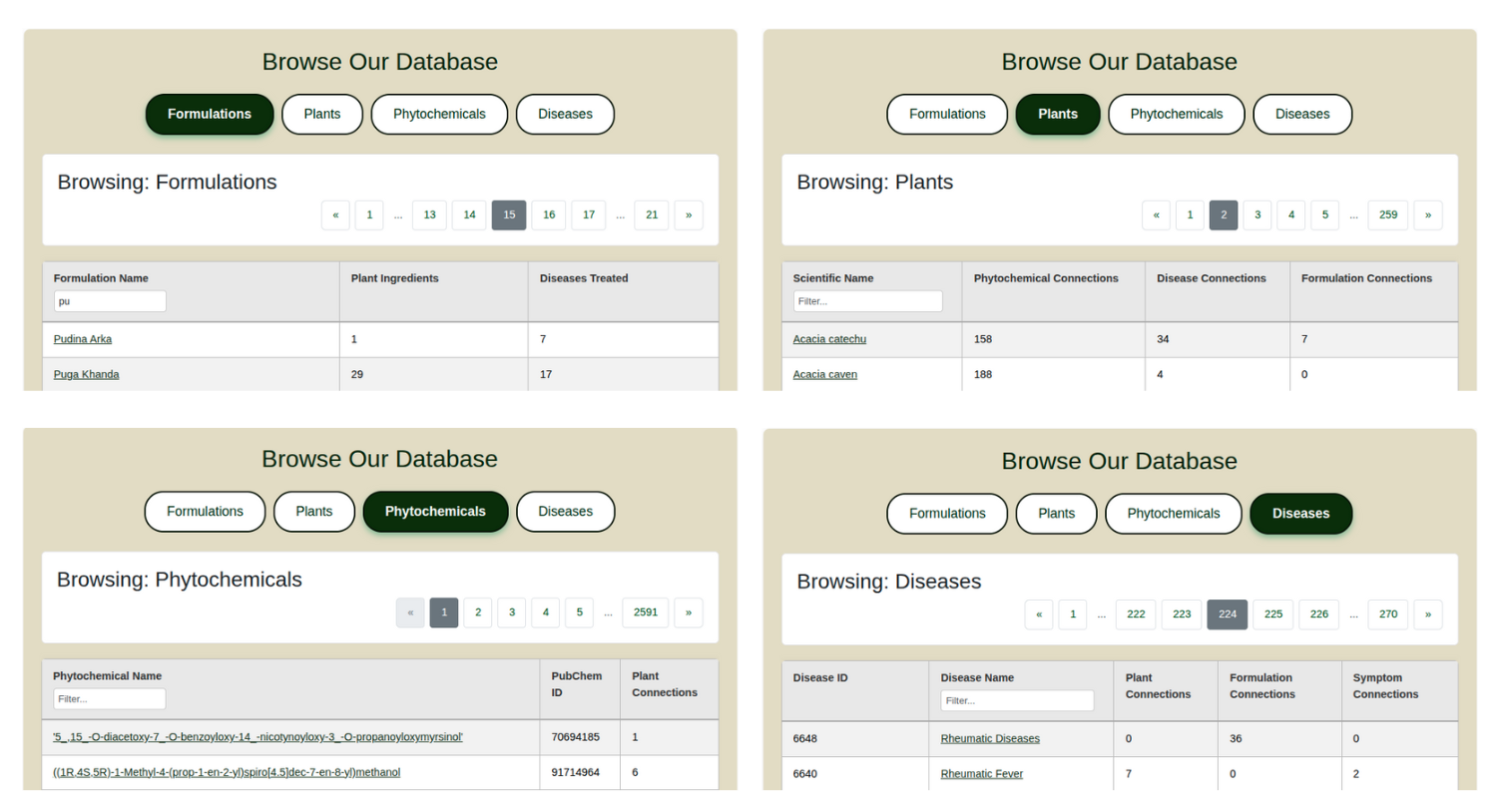 Browse Page Search and Filters