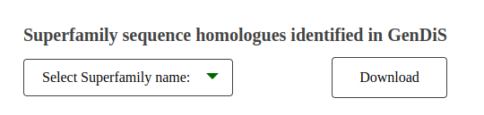 Superfamily sequence homologues download