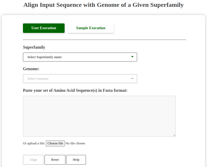 Align User Sequence with Genome Tool